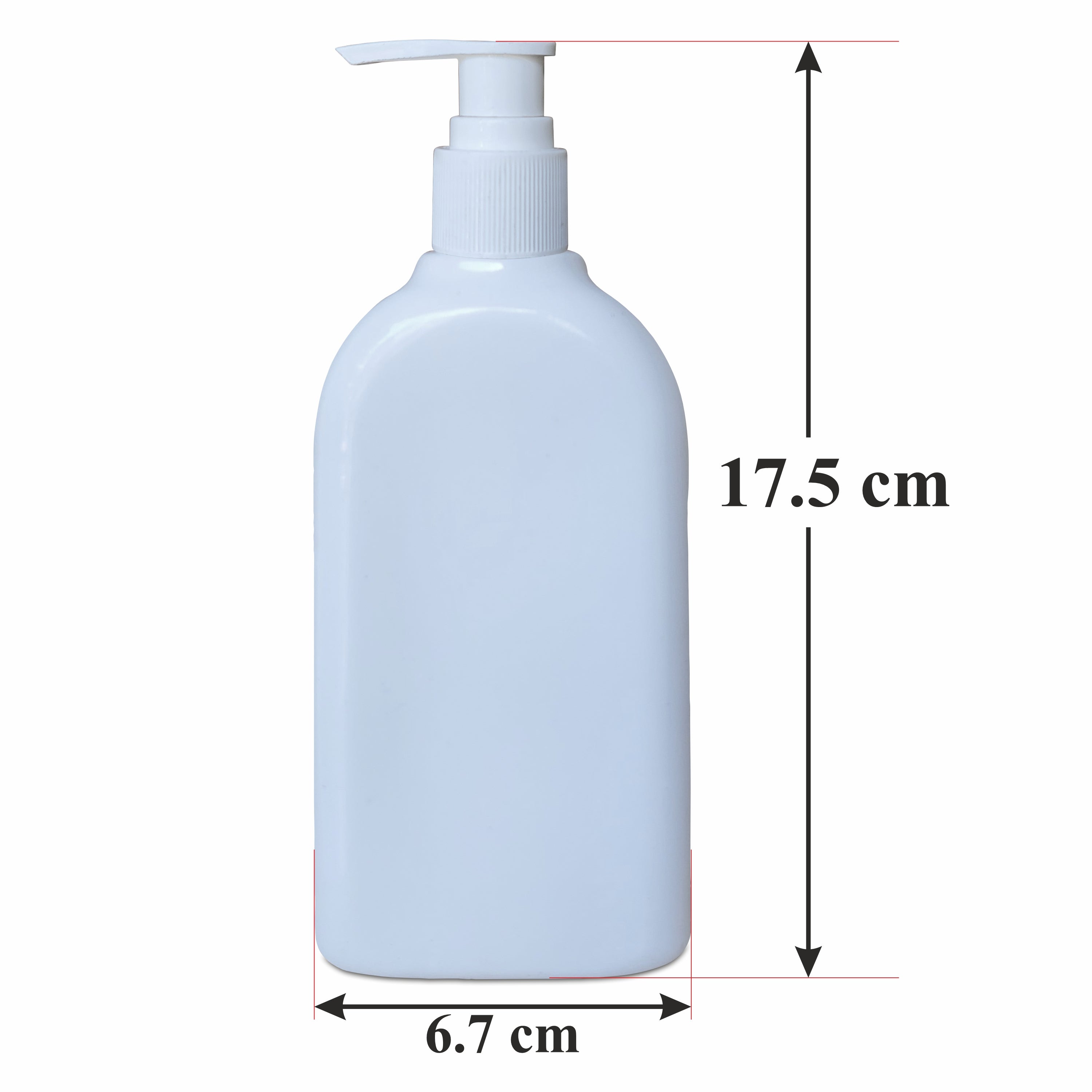 |ZMW78| MILKY WHITE RECTANGLE SHAPE BOTTLE WITH WHITE DISPENSER PUMP Available Size: 300ml,