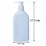 Load image into Gallery viewer, |ZMW68| MILKY WHITE RECTANGLE SHAPE BOTTLE WITH WHITE DISPENSER PUMP Available Size: 300ml,
