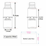 Load image into Gallery viewer, |ZMW71| MILKY WHITE ROUND SHAPE PET BOTTLE WITH WHITE COLOR AIRLESS GOLDEN COLOR STREAK CAP &amp; MIST SPRAY PUMP Available Size: 50ml
