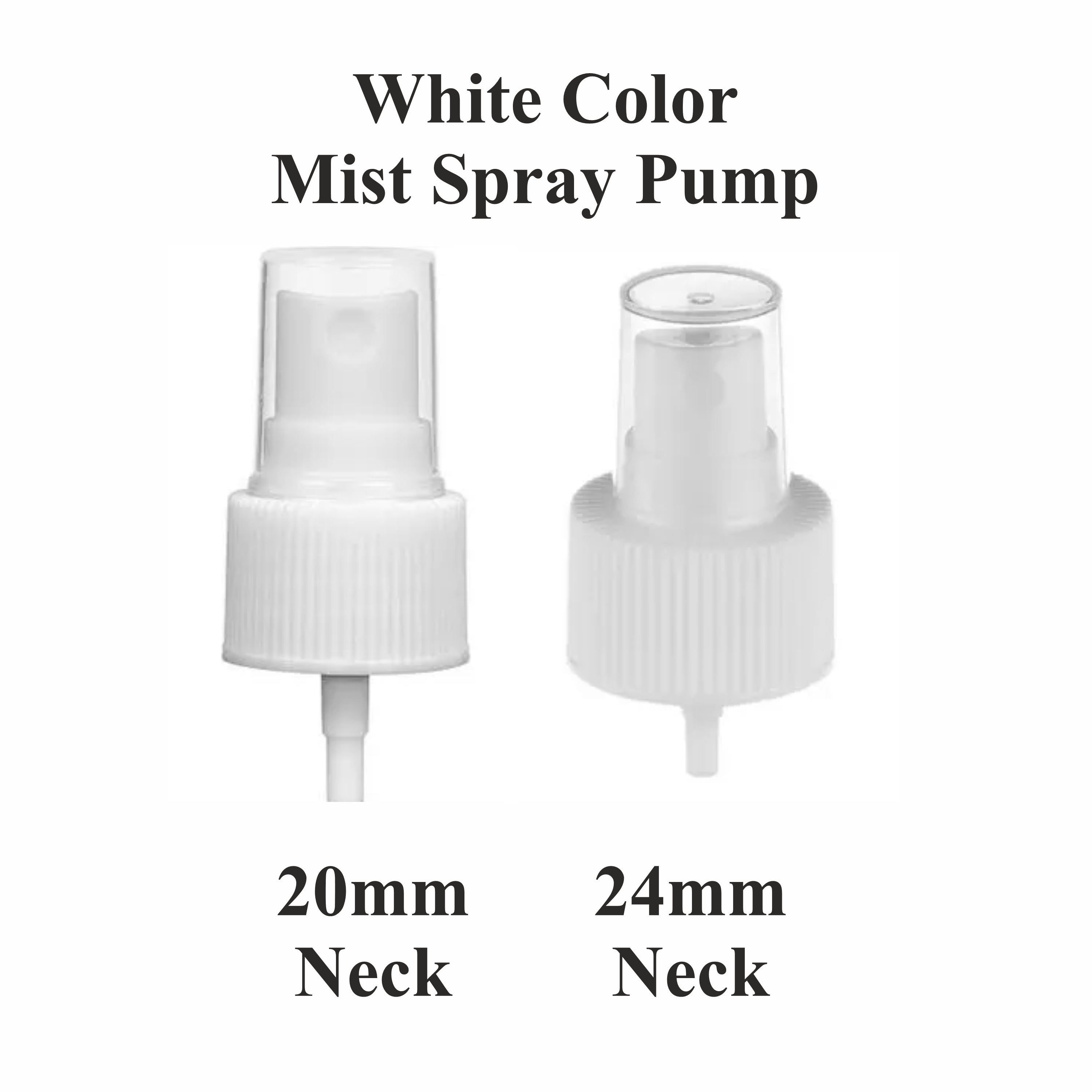 [ZMPC08] White Color Mist Spray Pump- 20mm & 24mm Neck
