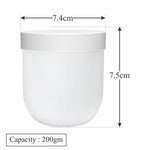 Load image into Gallery viewer, PREMIUM WHITE COLOR PP YOGURT JAR WITH WHITE CAP |200gm| [ZMJ58]
