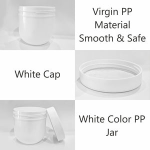 PREMIUM WHITE COLOR PP YOGURT JAR WITH WHITE CAP |200gm| [ZMJ58]