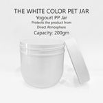 Load image into Gallery viewer, PREMIUM WHITE COLOR PP YOGURT JAR WITH WHITE CAP |200gm| [ZMJ58]
