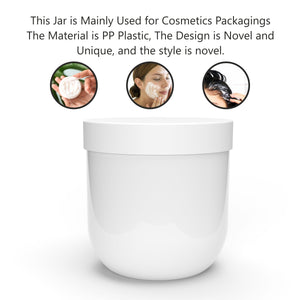 PREMIUM WHITE COLOR PP YOGURT JAR WITH WHITE CAP |200gm| [ZMJ58]