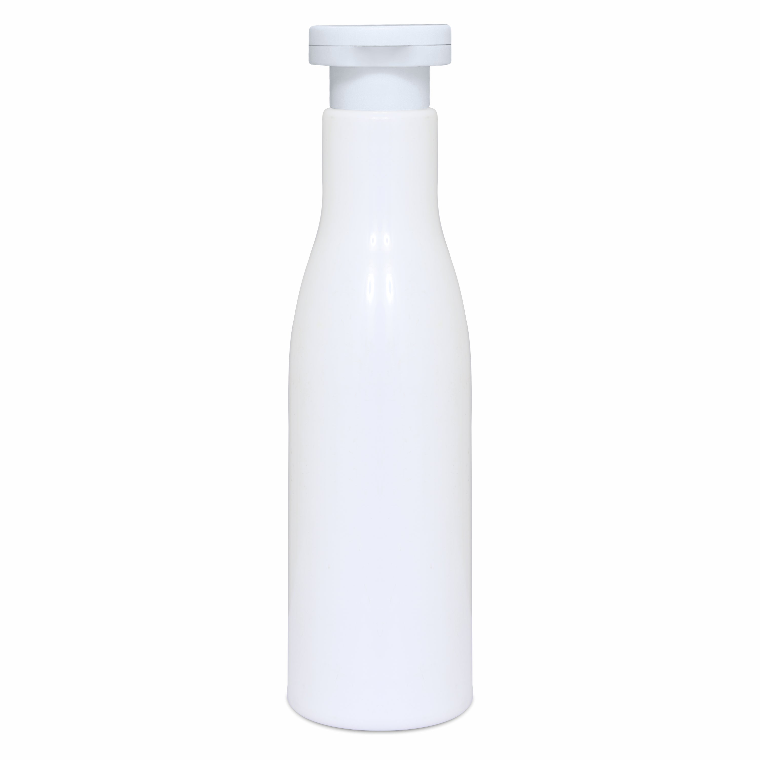 ZMW85 | MILKY WHITE COLOR ASTA PET BOTTLE WITH WHITE ELITE FLIPTOP CAP | 100ml, 200ML