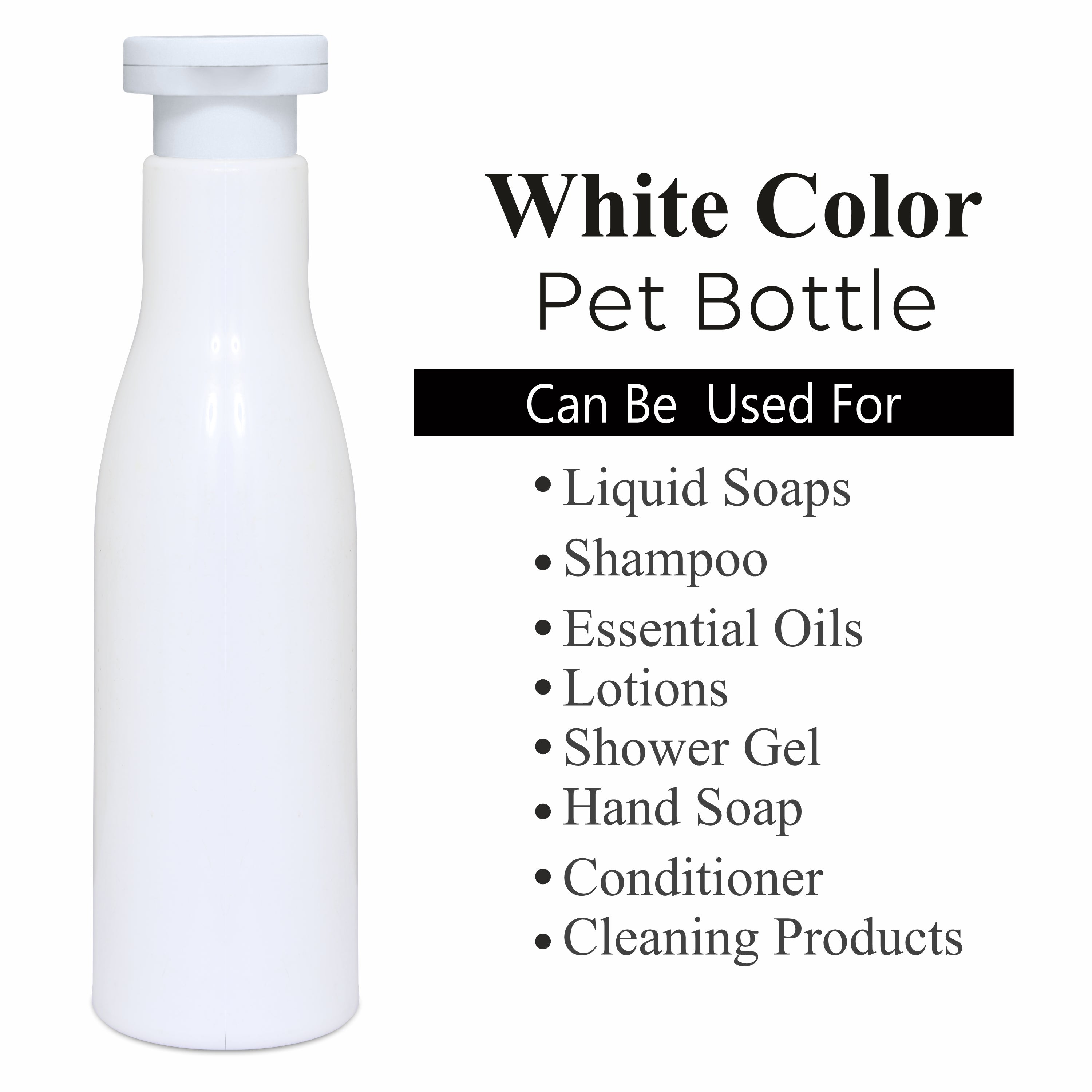 ZMW85 | MILKY WHITE COLOR ASTA PET BOTTLE WITH WHITE ELITE FLIPTOP CAP | 100ml, 200ML