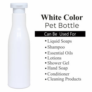 ZMW85 | MILKY WHITE COLOR ASTA PET BOTTLE WITH WHITE ELITE FLIPTOP CAP | 100ml, 200ML