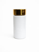 Load image into Gallery viewer, [XY] White round Bottle With Golden Screw Cap - 100ml , 150ml
