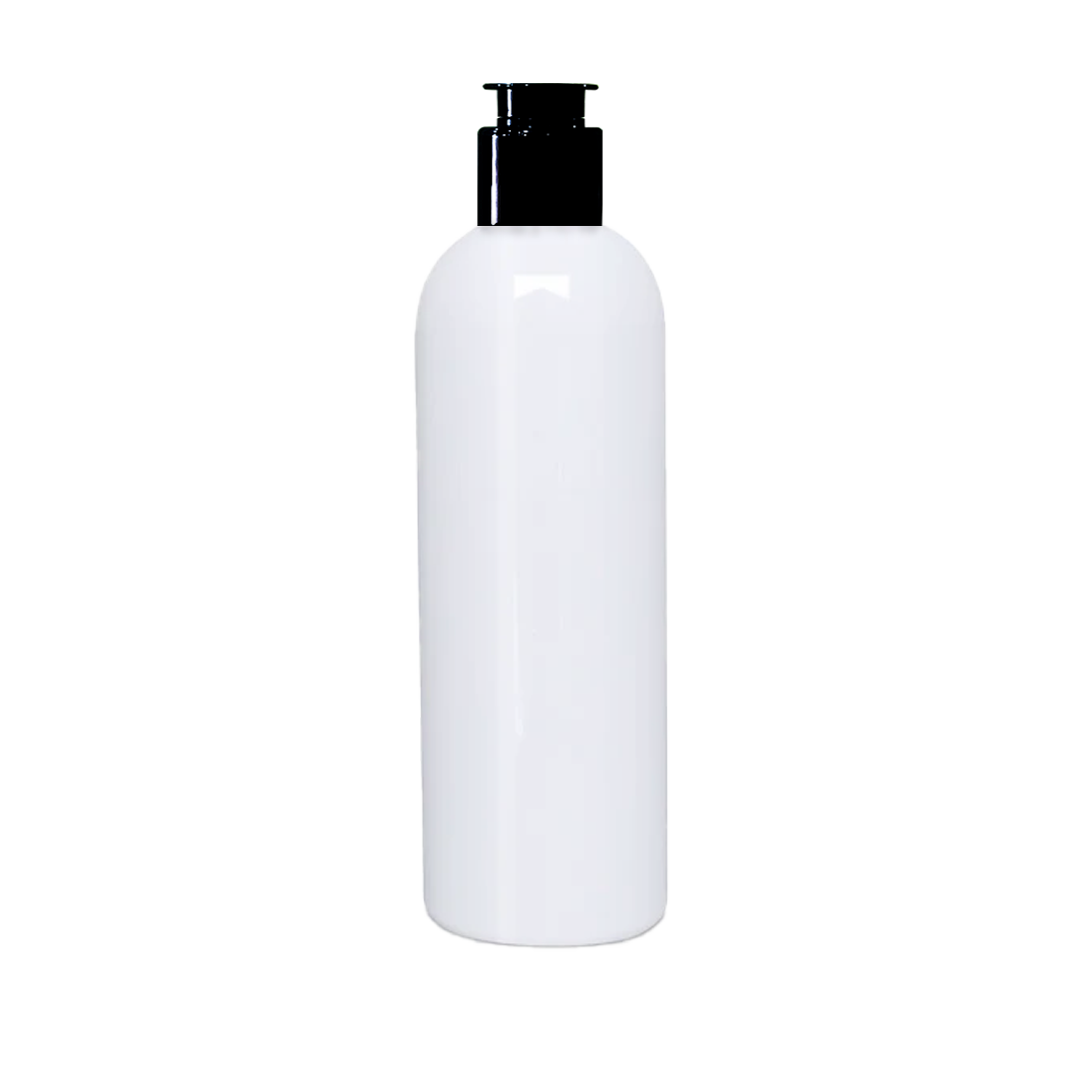 Milky White Bottle, White PET Bottle  Zenvista Packagings, Packagings Solution, Kettle cap, White Bottle with  Black Kettle  cap, Cosmetic Bottle, Cosmetic  Products Packagings, Bottle for Shampoo ,  Lotion , Hand Wash, Body Wash, Massage Oil