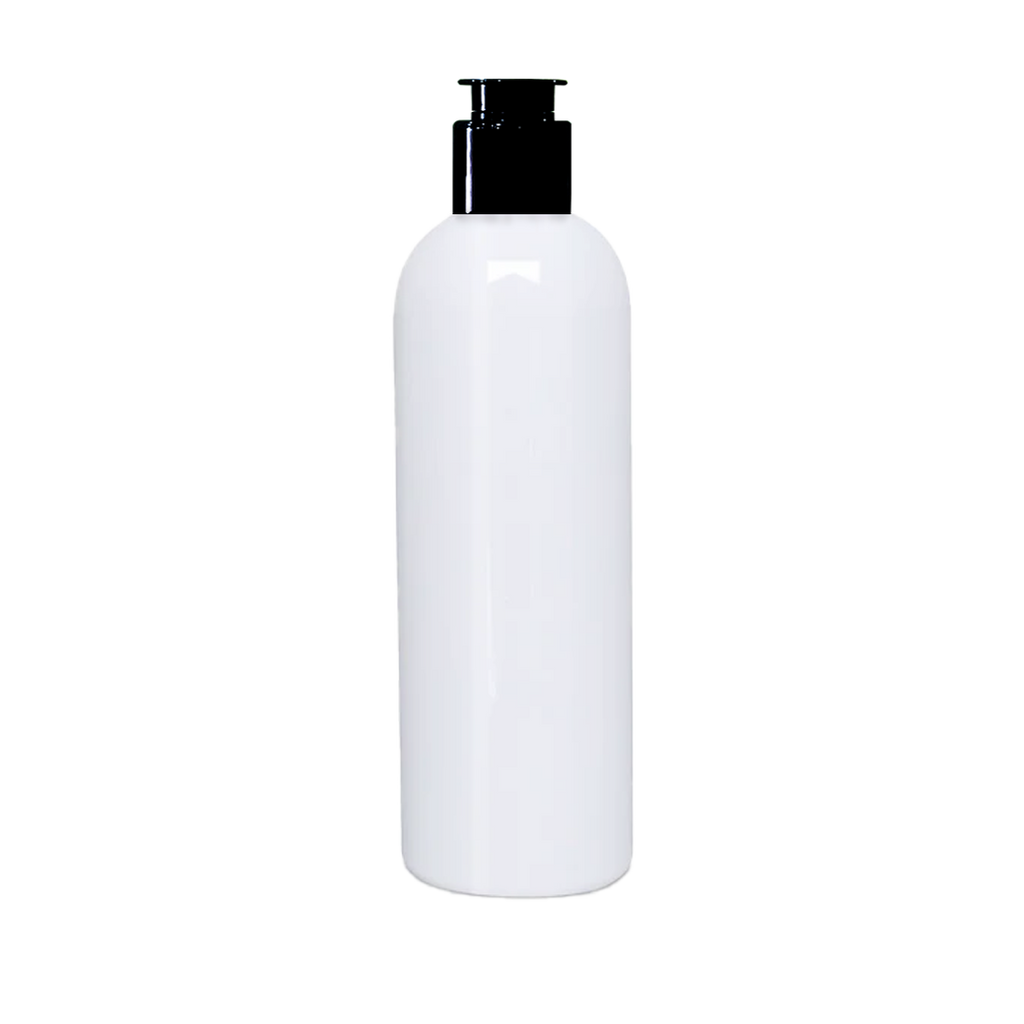 Milky White Bottle, White PET Bottle  Zenvista Packagings, Packagings Solution, Kettle cap, White Bottle with  Black Kettle  cap, Cosmetic Bottle, Cosmetic  Products Packagings, Bottle for Shampoo ,  Lotion , Hand Wash, Body Wash, Massage Oil