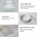 Load image into Gallery viewer, ZMJ36 | BEAUTIFUL FROSTED GLASS JAR WITH SILVER METALIZED CAP | 30GM &amp; 50GM
