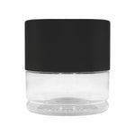 Load image into Gallery viewer, [ZMJ46] Transparent Clear Pet Jar With Black Lid For Cream, Scrub, Body Lotion-100 gm
