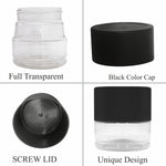 Load image into Gallery viewer, [ZMJ46] Transparent Clear Pet Jar With Black Lid For Cream, Scrub, Body Lotion-100 gm
