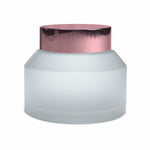 Load image into Gallery viewer, ZMJ37 | BEAUTIFUL FROSTED GLASS JAR WITH ROSE GOLD METALIZED CAP | 30GM &amp; 50GM
