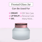 Load image into Gallery viewer, ZMJ37 | BEAUTIFUL FROSTED GLASS JAR WITH ROSE GOLD METALIZED CAP | 30GM &amp; 50GM

