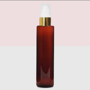 Amber Bottle, Lotion Pump Bottle, Gold Plated Lotion Pump Bottle, Zenvista Packagings, Packaging Experts, Packaging Solutions
