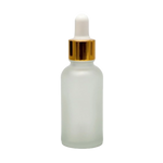 Load image into Gallery viewer, [ZMG01] Transparent Frosted Glass Bottle With Gold Dropper - 15ml, 25ml &amp; 30ml
