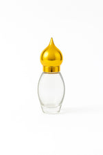 Load image into Gallery viewer, [ZMG142] Thick Glass Attar Bottle With Gold Cap
