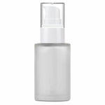 Load image into Gallery viewer, Frosted Glass Bottle With White Lotion Pump 25ml, 30ml, 50ml, 100ml  [ZMG56]
