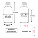 Load image into Gallery viewer, Transparent Frosted Glass Bottle with White Dropper| 15ml, 25ml &amp; 30ml [ZMG57]
