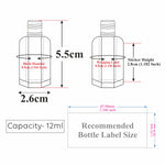 Load image into Gallery viewer, ZMG89| Transparent Clear Empty Fragrance Attar Glass Bottle with Pet Roller Ball - 3ml, 6ml, 12ml,
