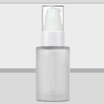 Load image into Gallery viewer, Frosted Glass Bottle, Bottle With Lotion Pump, Zenvista Packagings, Packaging Services, Zenvista Glass Bottle, Glass Bottles, Empty Bottles, Frosted Bottles.
