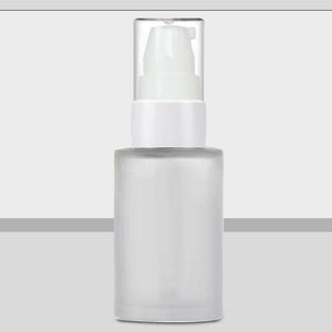 Frosted Glass Bottle, Bottle With Lotion Pump, Zenvista Packagings, Packaging Services, Zenvista Glass Bottle, Glass Bottles, Empty Bottles, Frosted Bottles.