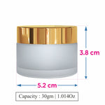 Load image into Gallery viewer, Frosted Jar with Gold Lid For Cream, Scrub, Lip Balm, Body Lotion-50 Gm [ZMJ06]
