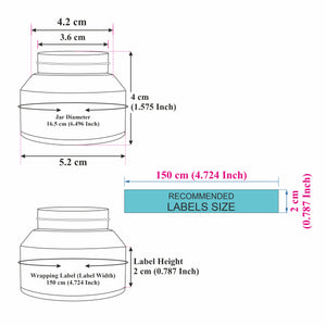 Frosted Glass Jar With Gold Metalized Cap- 50 gm [ZMJ14]