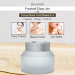 Load image into Gallery viewer, JAR,GLASS JAR,FROSTED GLASS JAR,TAPPER JAR, MATTE FINISH CAP, 30GM TAPPER JAR, CREAM JAR,
