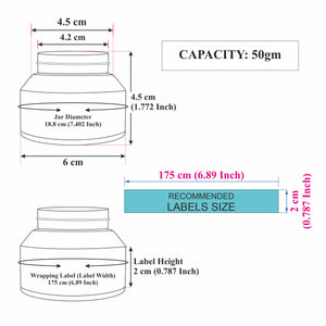 JAR,GLASS JAR,FROSTED GLASS JAR,TAPPER JAR, MATTE FINISH CAP, 30GM TAPPER JAR, CREAM JAR,