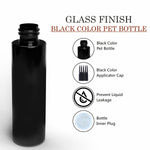 Load image into Gallery viewer, Black Color Premium Empty Pet Bottles With Black Applicator Cap 100ML &amp; 200ML [ZMK38]
