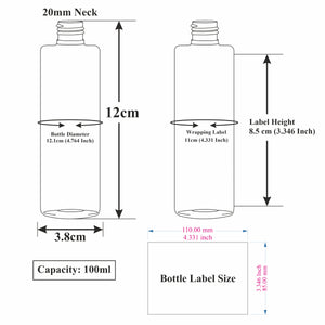 Black Color Premium Empty Pet Bottles With Gold Plated Black Lotion Pump 100ML & 200ML [ZMK39]