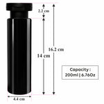 Load image into Gallery viewer, |ZMK45| BLACK COLOR BOTTLE WITH BLACK ELITE FLIPTOP CAP Available Size: 100mL &amp; 200ml
