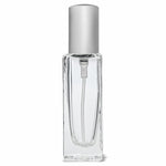 Load image into Gallery viewer, [ZMS06] Transparent Glass Perfume Bottle With Silver Matte Finish Cap - 30ml
