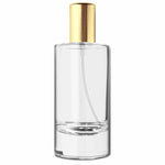 Load image into Gallery viewer, [ZMS16] Transparent Round Glass Perfume Bottle With Gold Cap - 50ml
