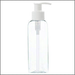 Load image into Gallery viewer, [ZMT116] Transparent Clear Round Bottle With White Dispenser Pump - 200ml
