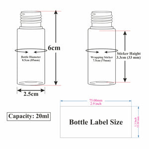 Transparent Pet Bottle With Gold Plated Push Button Dropper Available Size_20ML |ZMT99|