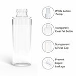 Load image into Gallery viewer, Clear Transparent Pet Bottle With White Mist Pump Spray 100ml [ZMT86]
