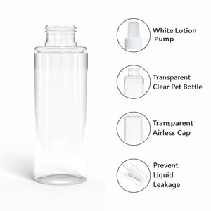 Clear Transparent Pet Bottle With White Mist Pump Spray 100ml [ZMT86]