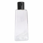 Load image into Gallery viewer, Pyramid Shape Clear Transparent Pet Bottle With Black Fliptop Cap 100ml [ZMT90]
