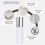 Load image into Gallery viewer, |ZMW48| Milky White Bottle With Mist Pump Spray and  Sliver Plated Airless Cap Available Size_50ML
