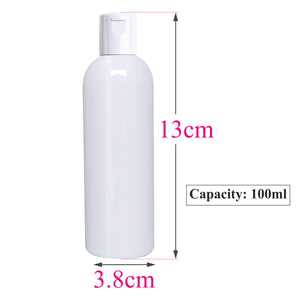 |ZMW49| Milky White Bottle With White Fliptop Cap  ZMW49 Available Size_100ML