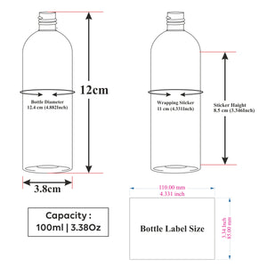 |ZMW49| Milky White Bottle With White Fliptop Cap  Available Size_ 50ml, 100ML, 200ml