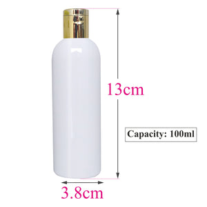 |ZMW50| Milky White Bottle With Gold Fliptop Cap  ZMW50 Available Size_100ML