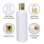 Load image into Gallery viewer, |ZMW50| Milky White Bottle With Gold Fliptop Cap  ZMW50 Available Size_100ML

