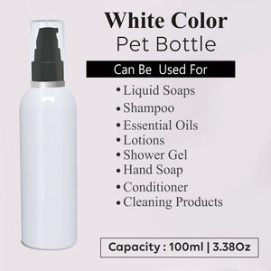 |ZMW51| Milky White Bottle With Black lotion Pump  ZMW51 Available Size_100ML