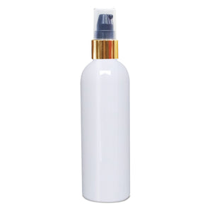 |ZMW52| Milky White Bottle With Black lotion Pump And Gold Plated Cap ZMW52 Available Size_100ML