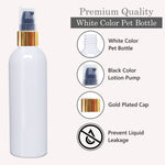 Load image into Gallery viewer, |ZMW52| Milky White Bottle With Black lotion Pump And Gold Plated Cap ZMW52 Available Size_100ML
