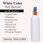 Load image into Gallery viewer, |ZMW52| Milky White Bottle With Black lotion Pump And Gold Plated Cap ZMW52 Available Size_100ML
